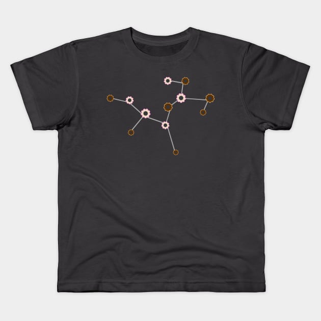 Mochi Donut Sagittarius Kids T-Shirt by wanderingteez
